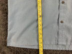 Columbia Declination Trail Shirt Mens Blue Check Short Sleeve Button Up Mesh L