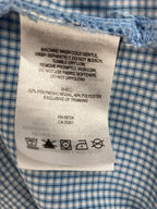Columbia Declination Trail Shirt Mens Blue Check Short Sleeve Button Up Mesh L