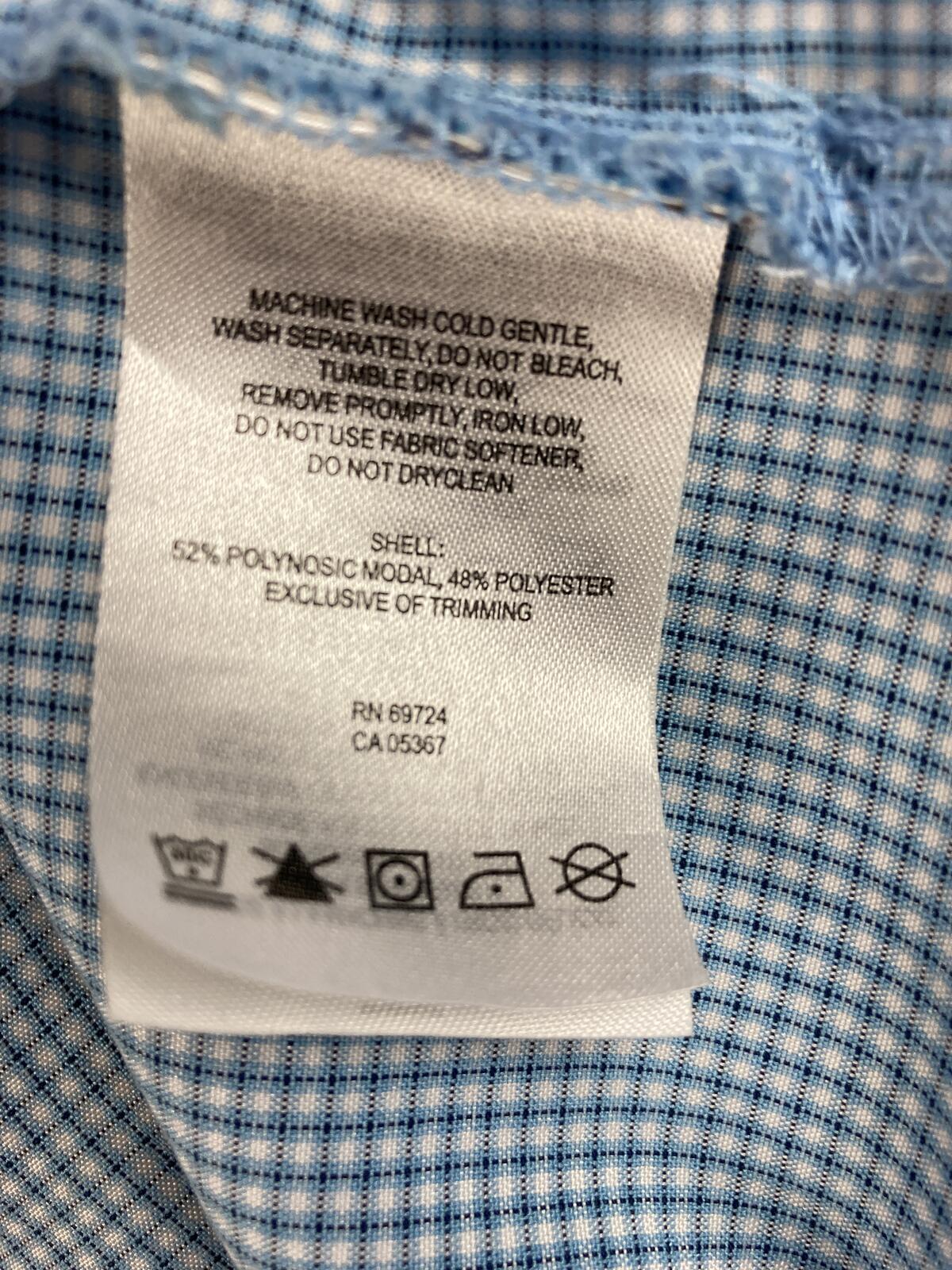 Columbia Declination Trail Shirt Mens Blue Check Short Sleeve Button Up Mesh L