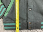 Harry Potter Slytherin Varsity Jacket Hoodie Black Green Hogwarts Coat Sz Small