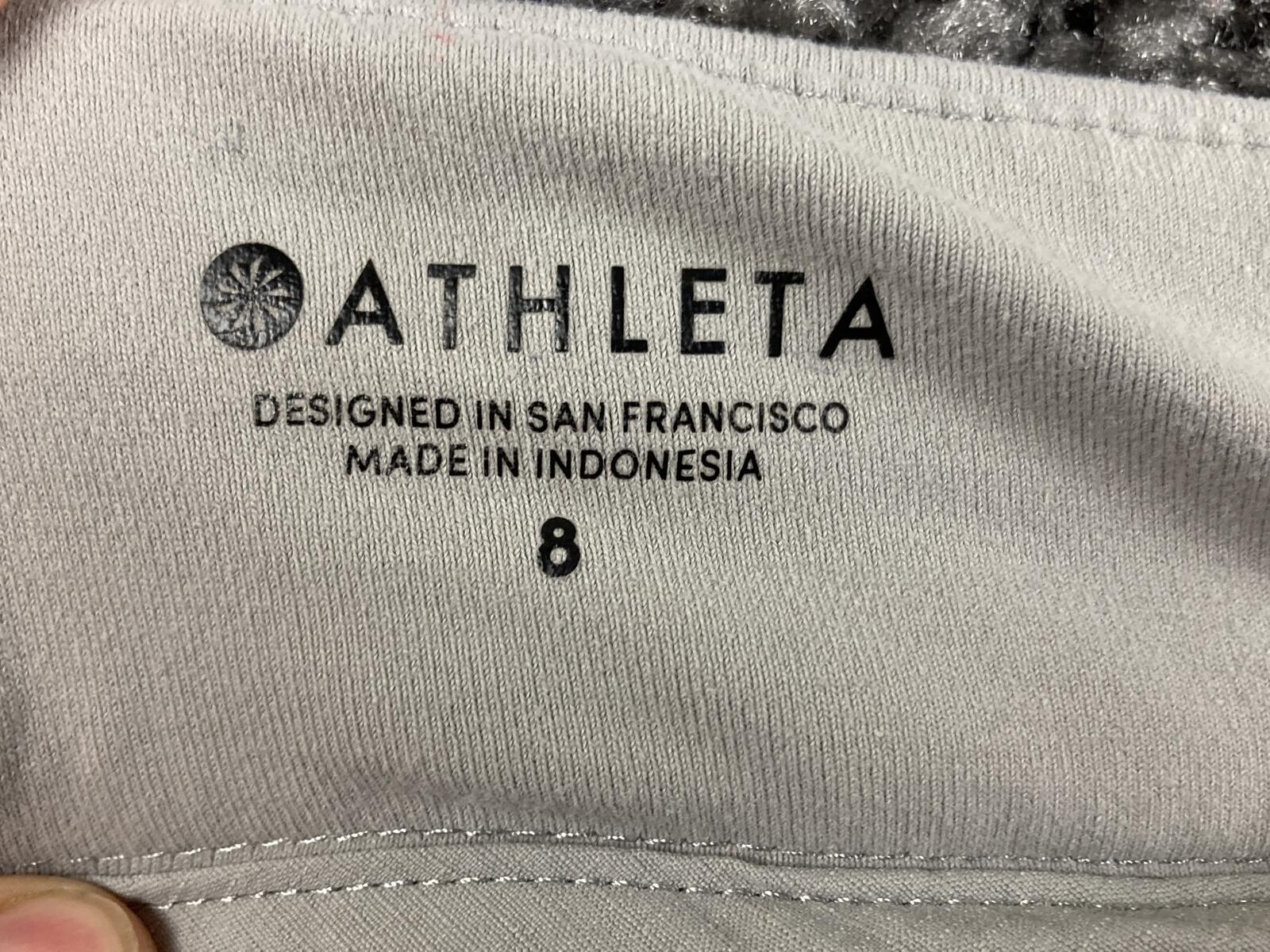 Athleta Trekkie Bermuda Hiking Shorts Womens Gray Stretch Ripstop Size 8