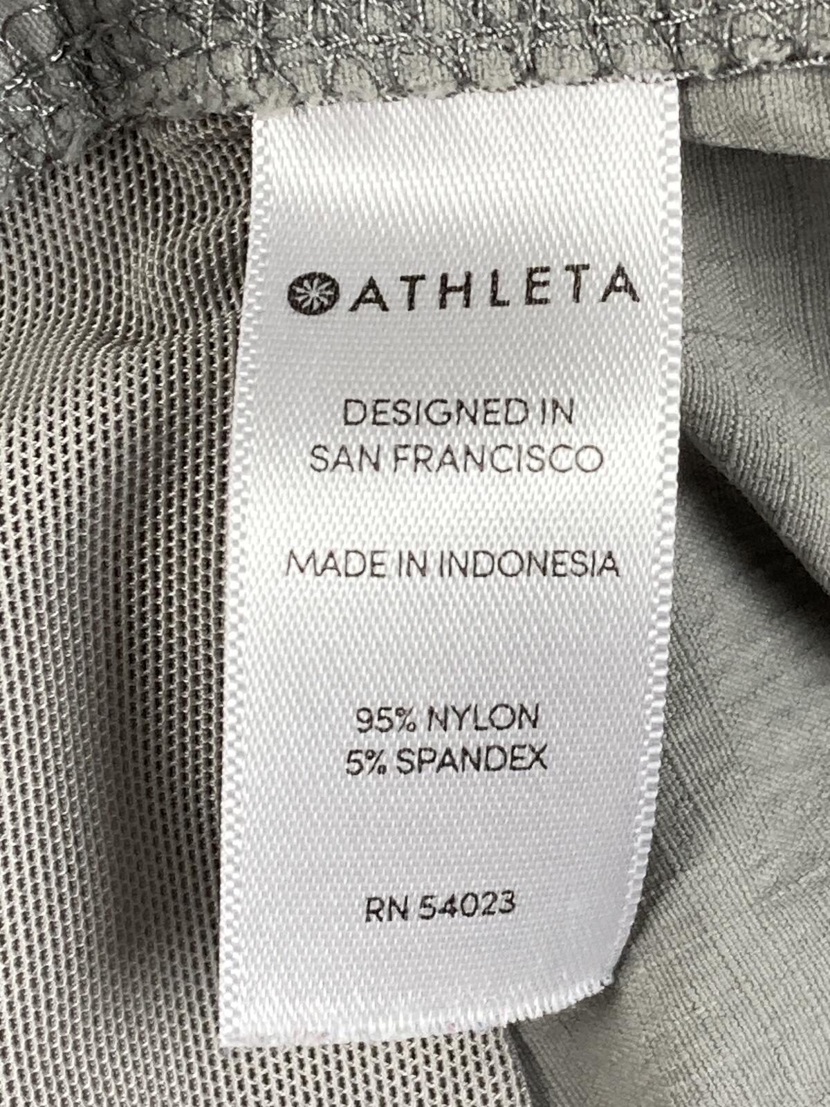 Athleta Trekkie Bermuda Hiking Shorts Womens Gray Stretch Ripstop Size 8