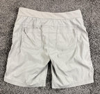 Athleta Trekkie Bermuda Hiking Shorts Womens Gray Stretch Ripstop Size 8