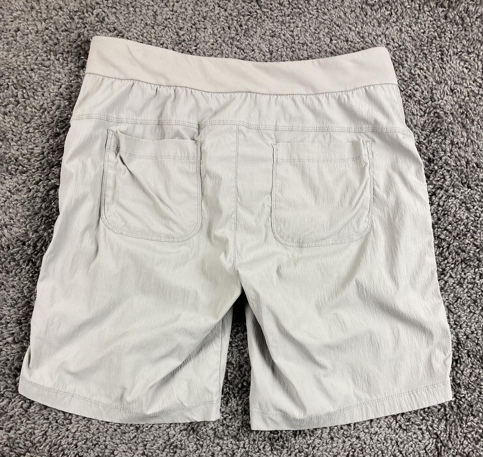 Athleta Trekkie Bermuda Hiking Shorts Womens Gray Stretch Ripstop Size 8