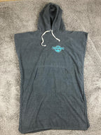 Doheny Longboard Surfing Association Surf Changing Poncho Towel Robe Hooded Blck