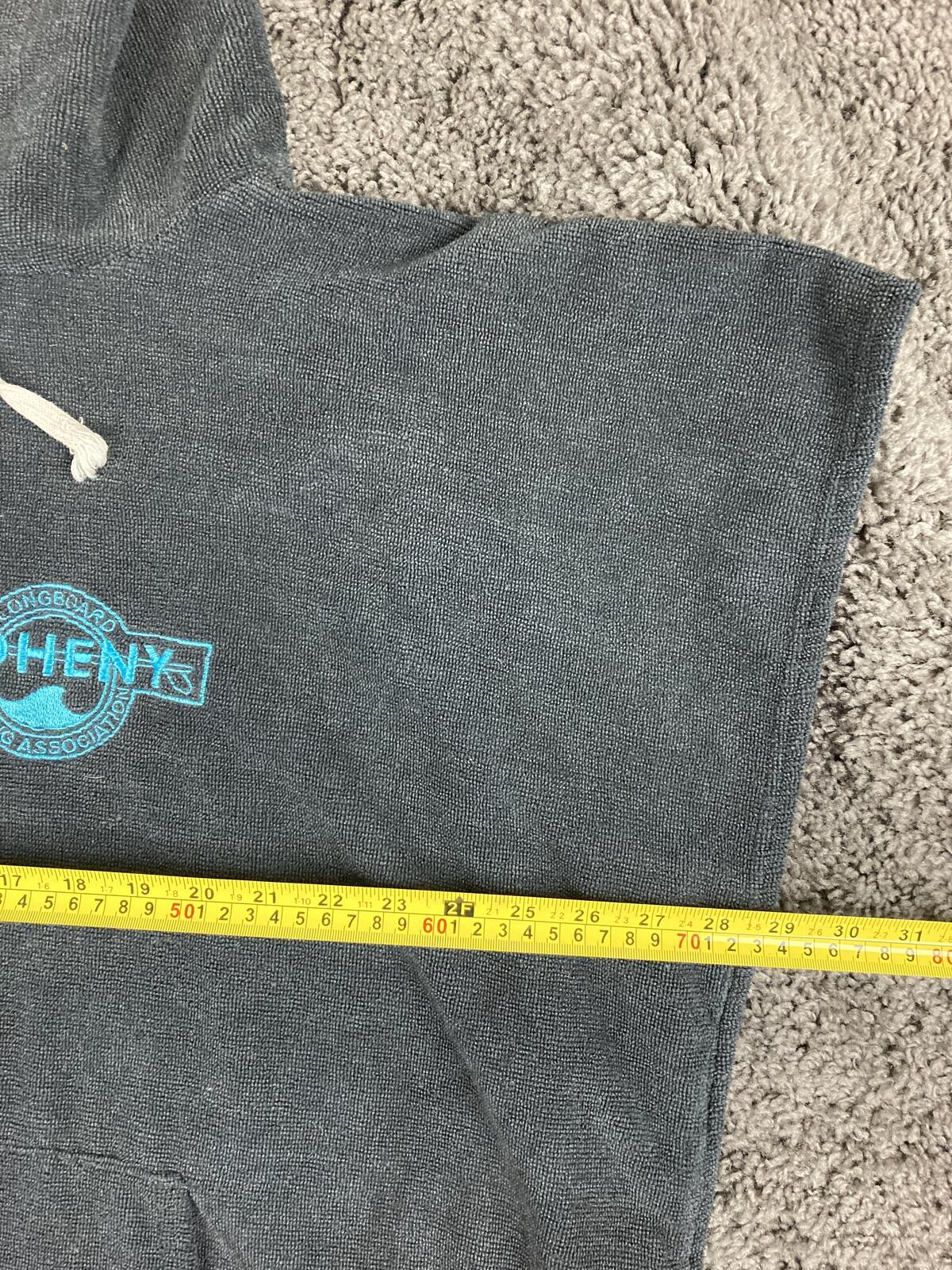 Doheny Longboard Surfing Association Surf Changing Poncho Towel Robe Hooded Blck