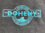 Doheny Longboard Surfing Association Surf Changing Poncho Towel Robe Hooded Blck