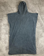 Doheny Longboard Surfing Association Surf Changing Poncho Towel Robe Hooded Blck