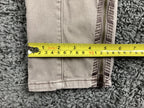 White House Black Market The Skinny Ankle Pants Tan Embroidered Zip Hem Sz 8