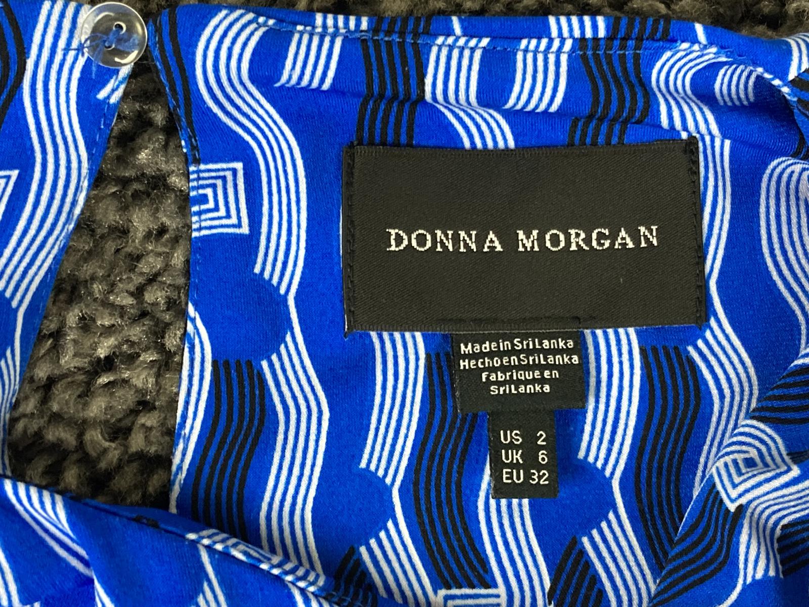 Donna Morgan Maxi Dress Women's Blue & White Size 2