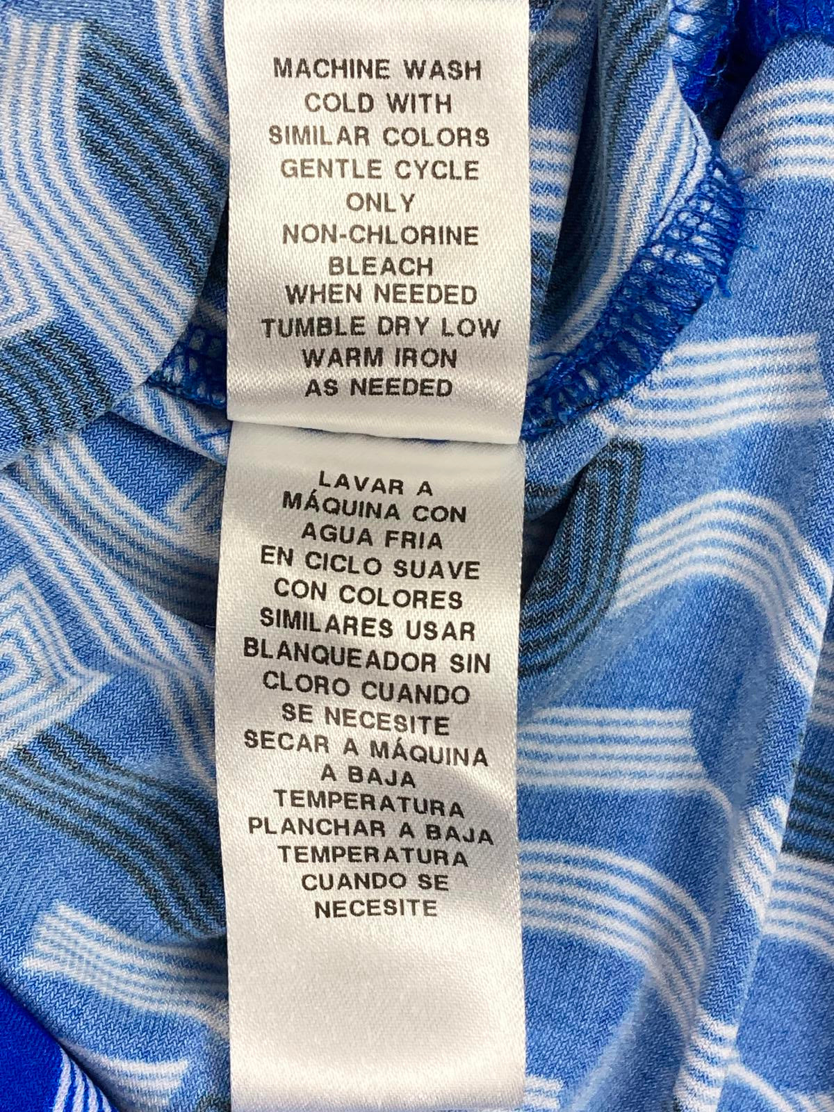 Donna Morgan Maxi Dress Women's Blue & White Size 2