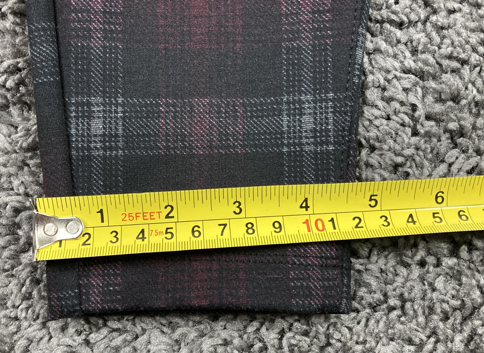 Liverpool Los Angeles Gia Glider Pull On Skinny Pants BLK/RED Plaid Size 10/30