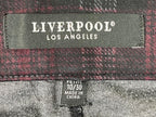 Liverpool Los Angeles Gia Glider Pull On Skinny Pants BLK/RED Plaid Size 10/30