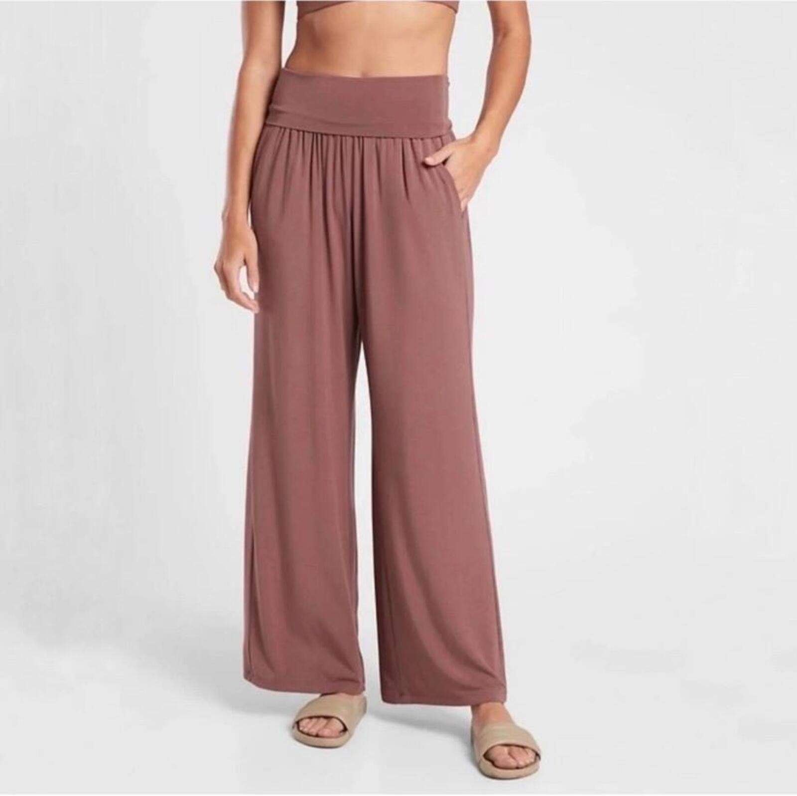 Athleta Studio Wide Leg Pants Women’s Size L
