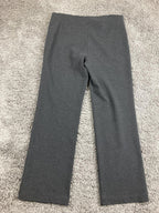 Eileen Fisher Charcoal Gray Melanged Viscose Stretch Ponte Slim Pants Size S