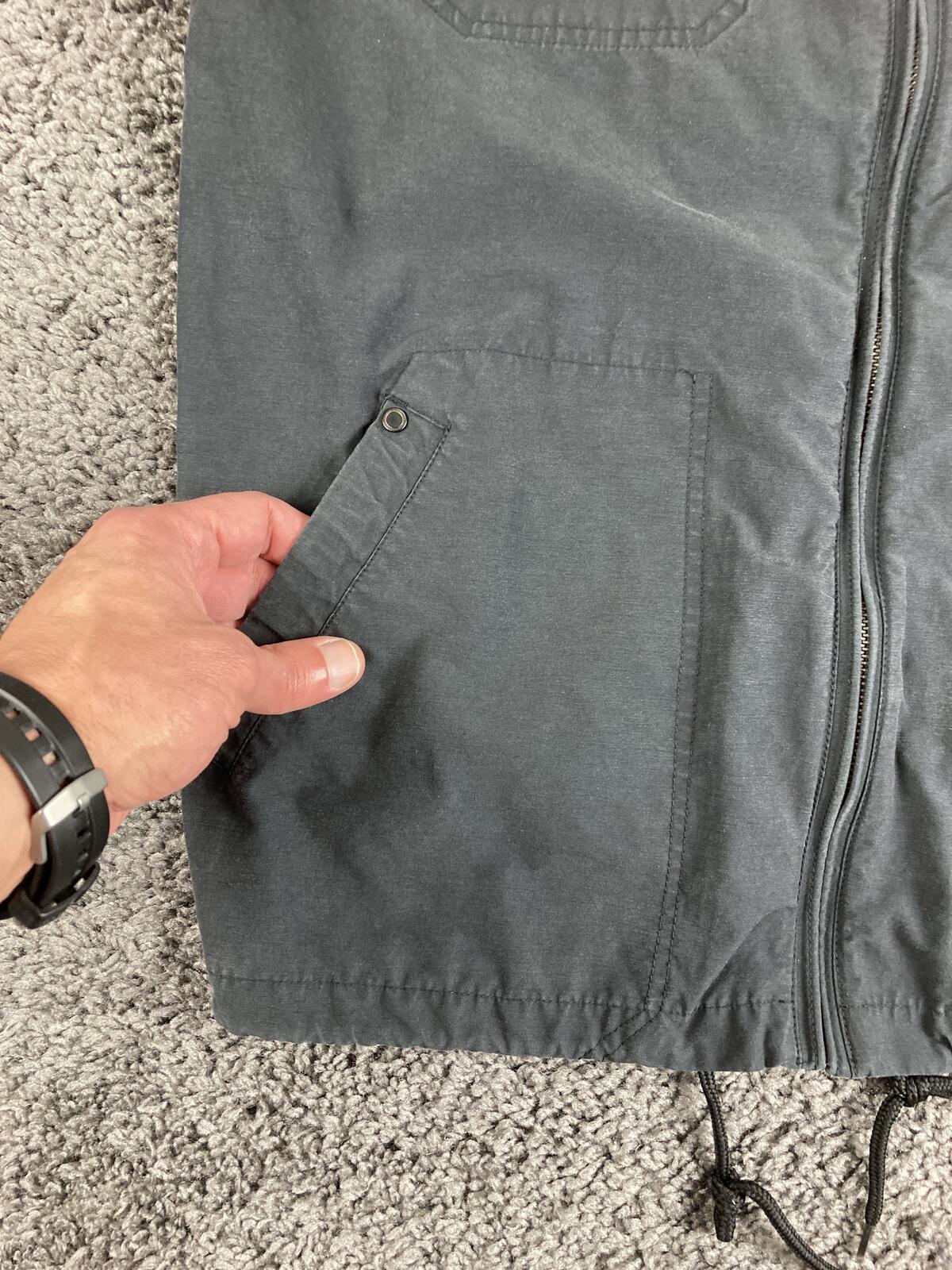 Billabong Surfplus Jacket Men's Black Full Zip Lightweight Utility Windbreaker L
