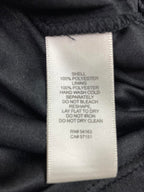 Eliza J Black Dress Gold Metallic Puff Sleeve  Size 8