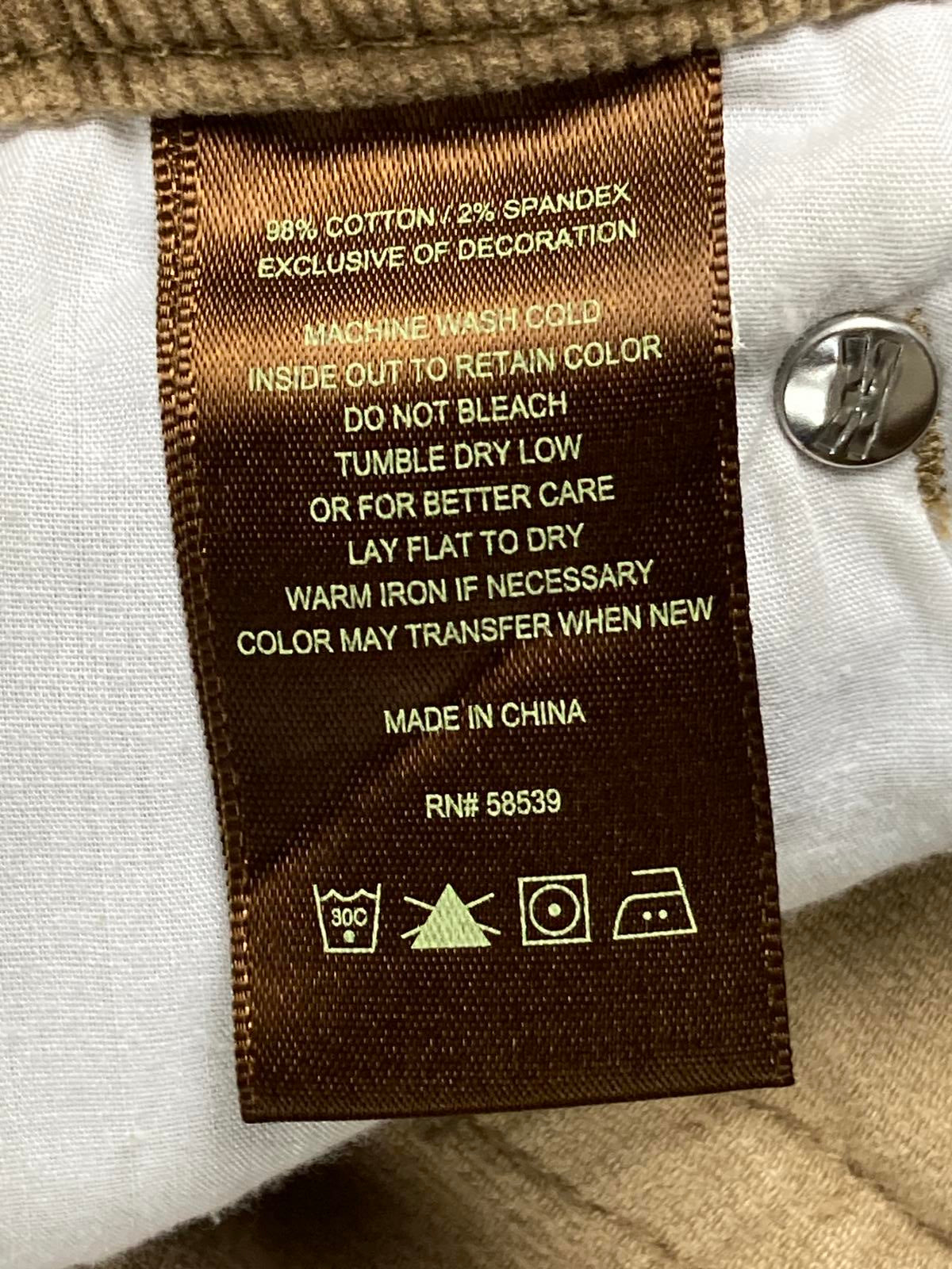 Kut from the Kloth Corduroy Pants Women’s Tan Farrah Baby Bootcut Stretch Sz 6