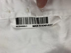Sid Mashburn Mens Small White Cotton Spread Collar Long Sleeve Sport Shirt S
