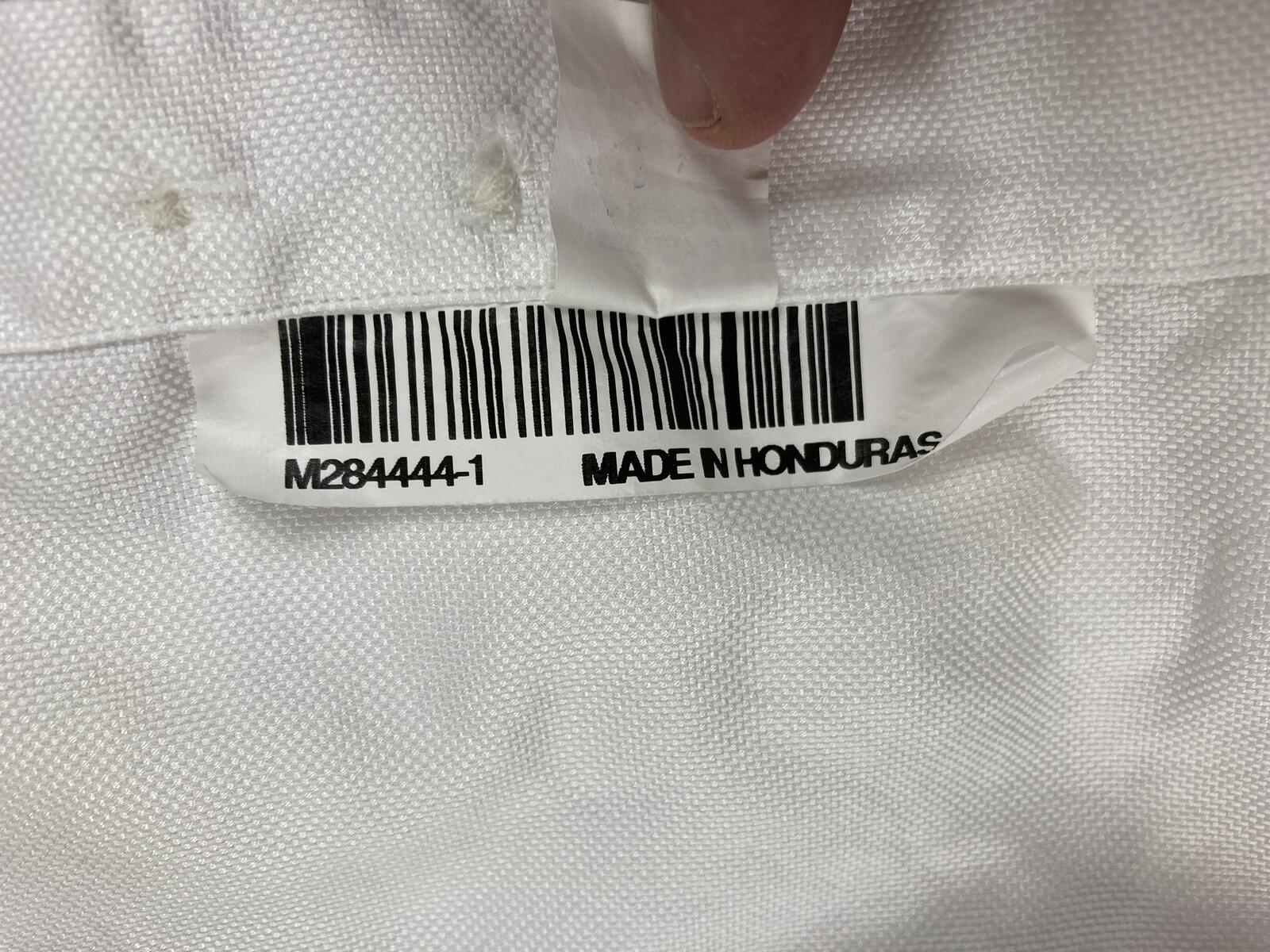 Sid Mashburn Mens Small White Cotton Spread Collar Long Sleeve Sport Shirt S