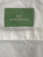 Sid Mashburn Mens Small White Cotton Spread Collar Long Sleeve Sport Shirt S