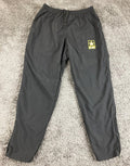 US Army APFU Track Pants Unisex Black Windbreaker PT Medium Regular Nylon