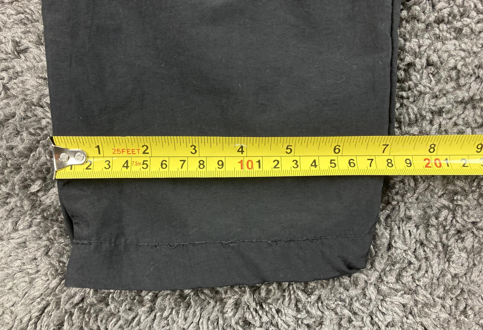 US Army APFU Track Pants Unisex Black Windbreaker PT Medium Regular Nylon