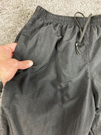 US Army APFU Track Pants Unisex Black Windbreaker PT Medium Regular Nylon
