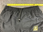 US Army APFU Track Pants Unisex Black Windbreaker PT Medium Regular Nylon