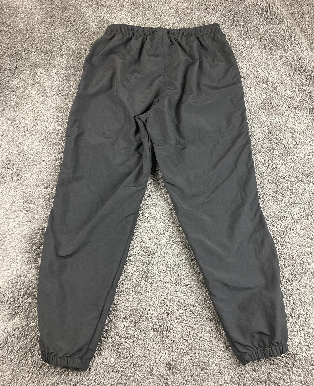US Army APFU Track Pants Unisex Black Windbreaker PT Medium Regular Nylon
