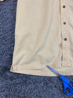 Royal Robbins Button Down Shirt Men’s Yellow Stripe Short Sleeve Modal Sz L
