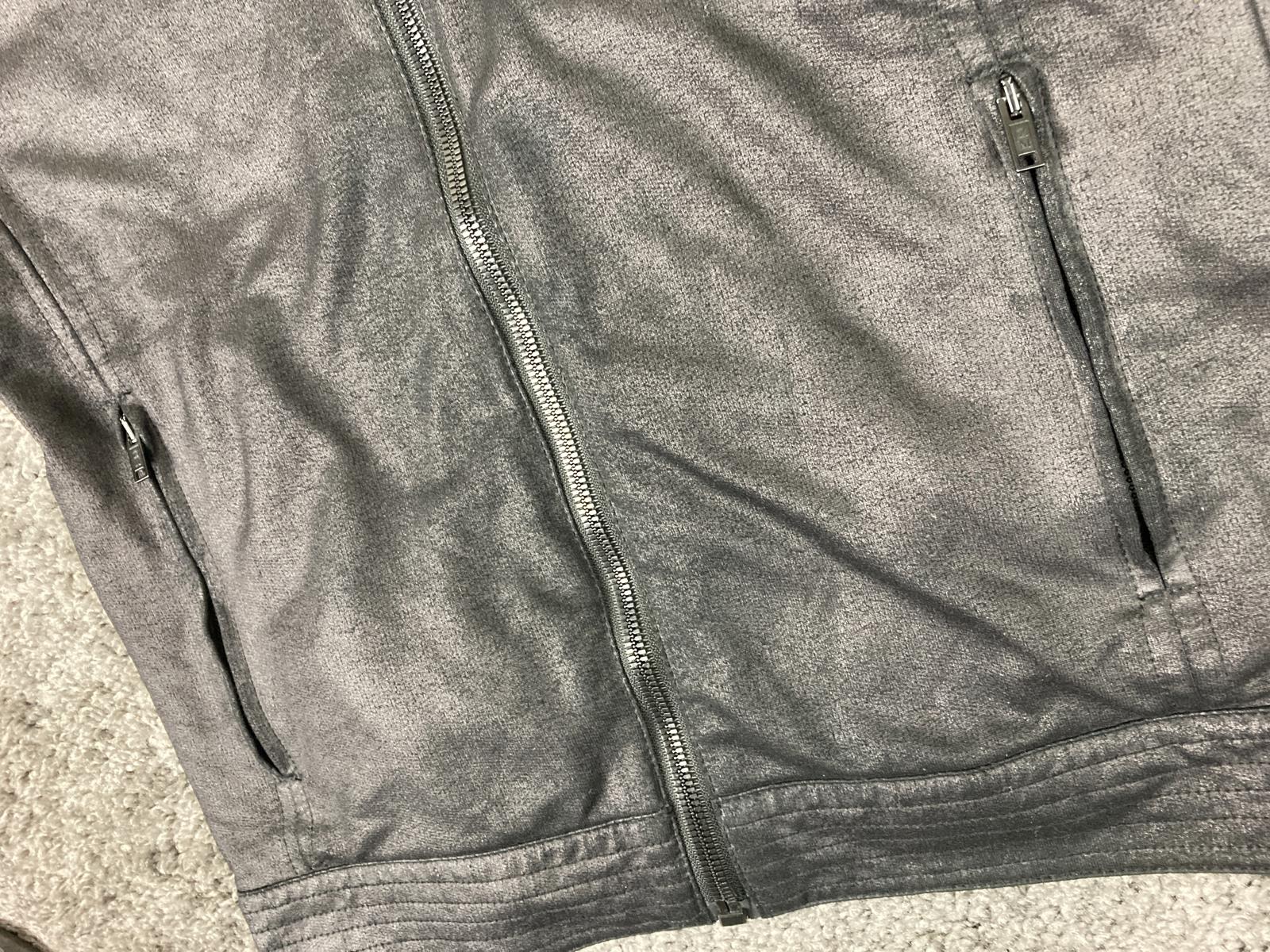Zara Man Faux Leather Moto Jacket Black XL Biker Style Zip Pockets Lined