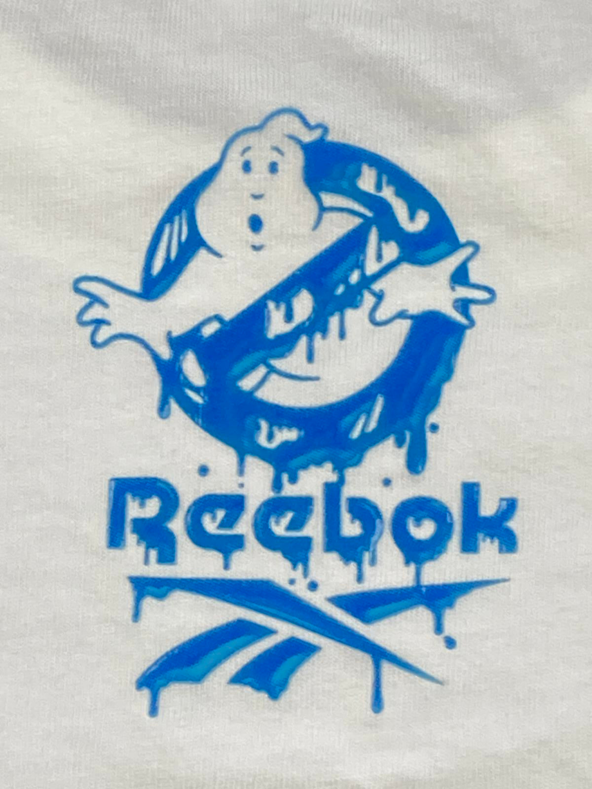 Reebok Classic x Ghostbusters Long Sleeve T-Shirt White Don't Cross Streams Sz M