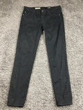 AG Adriano Goldschmied Womens Jeans Black The Stevie Ankle Slim Straight Sz  26R