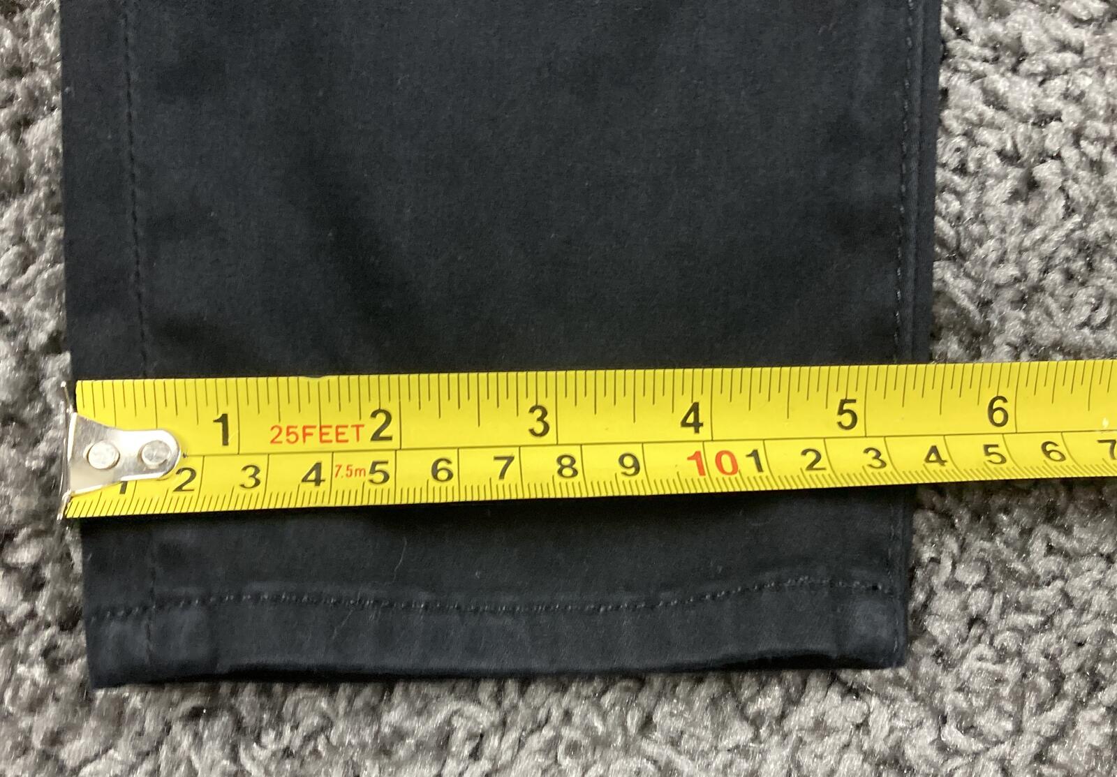 AG Adriano Goldschmied Womens Jeans Black The Stevie Ankle Slim Straight Sz  26R