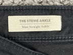 AG Adriano Goldschmied Womens Jeans Black The Stevie Ankle Slim Straight Sz  26R