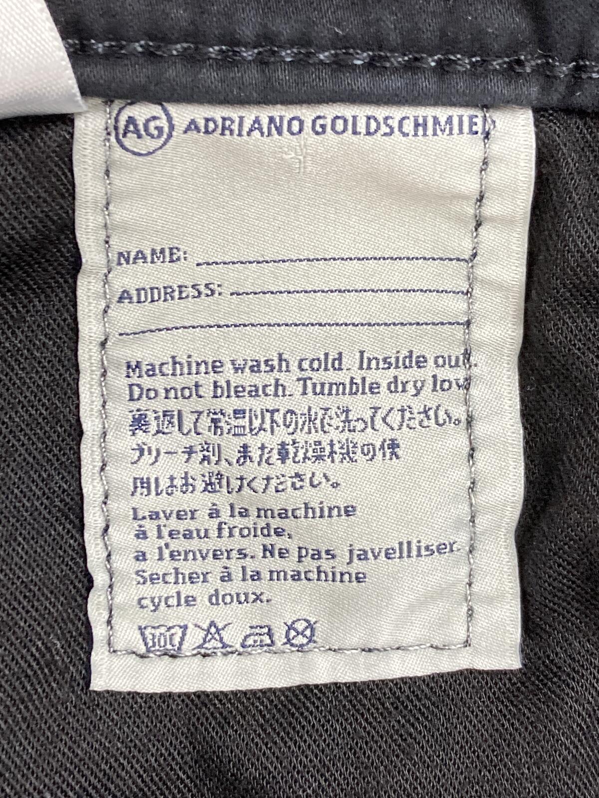 AG Adriano Goldschmied Womens Jeans Black The Stevie Ankle Slim Straight Sz  26R