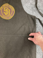San Diego Padres Apron Brown Gold Embroidered Logo Kitchen BBQ Cooking 22x32
