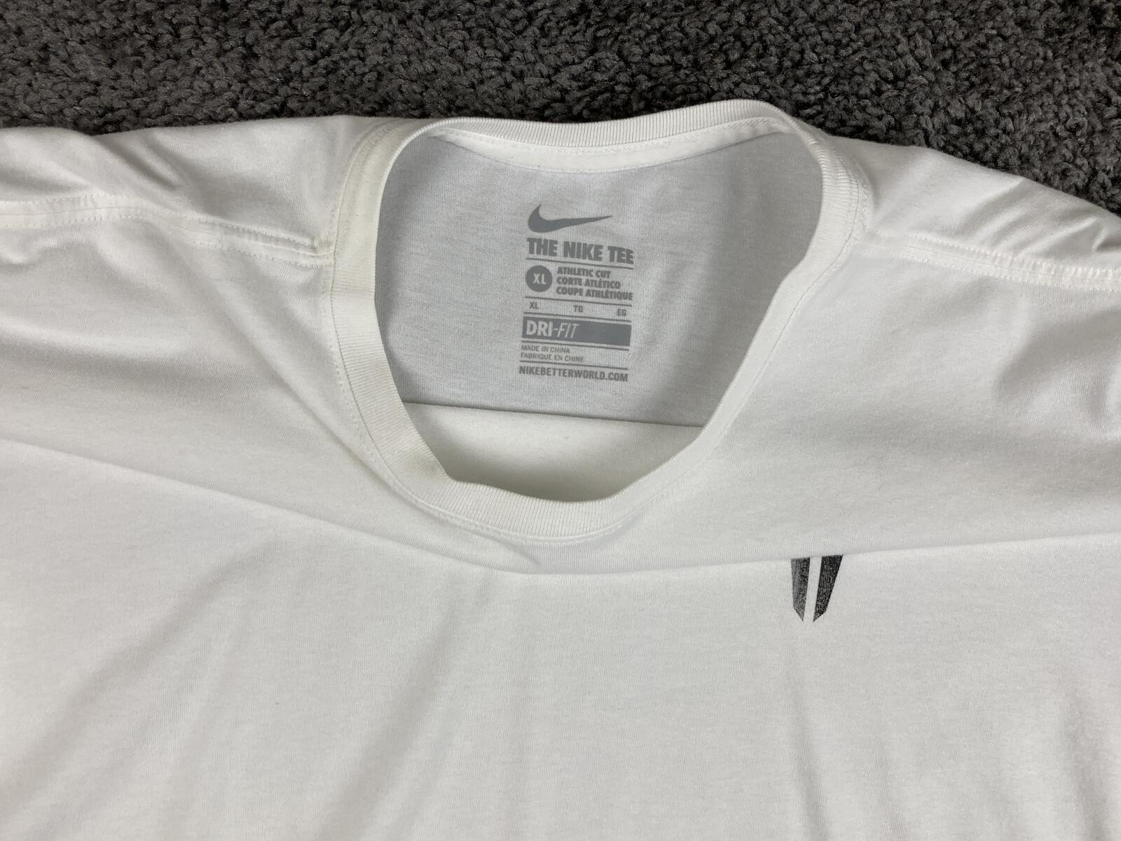 Nike Kobe Bryant Pain Graphic T-Shirt Mens White Dri-Fit Mamba Basketball Sz XL
