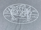Grunt Style Mens Delaware Crossing T-Shirt George Washington Patriotic Blue 2XL
