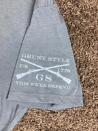 Grunt Style Mens Delaware Crossing T-Shirt George Washington Patriotic Blue 2XL
