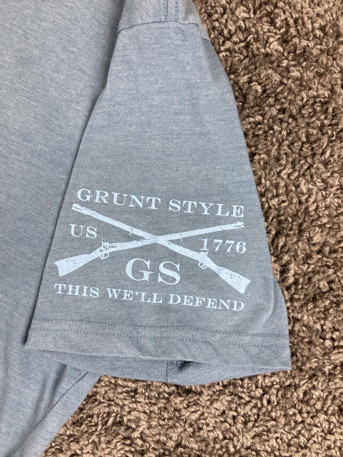 Grunt Style Mens Delaware Crossing T-Shirt George Washington Patriotic Blue 2XL
