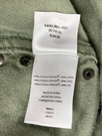 Rails Bowie Studded Shirt Dress Sage Green Linen Blend Snap Front Tunic Sz S