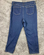 Faith Jeans Womens 16 Dark Wash Skinny Stretch Denim Jeans 32x29