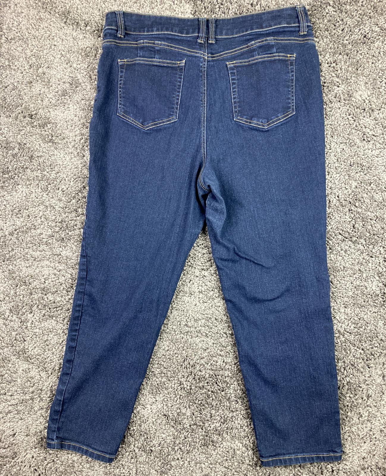 Faith Jeans Womens 16 Dark Wash Skinny Stretch Denim Jeans 32x29