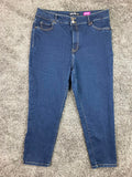 Faith Jeans Womens 16 Dark Wash Skinny Stretch Denim Jeans 32x29