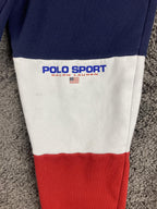 Polo Sport Ralph Lauren Sweatpants Men's Colorblock Joggers Red White Blue Sz M