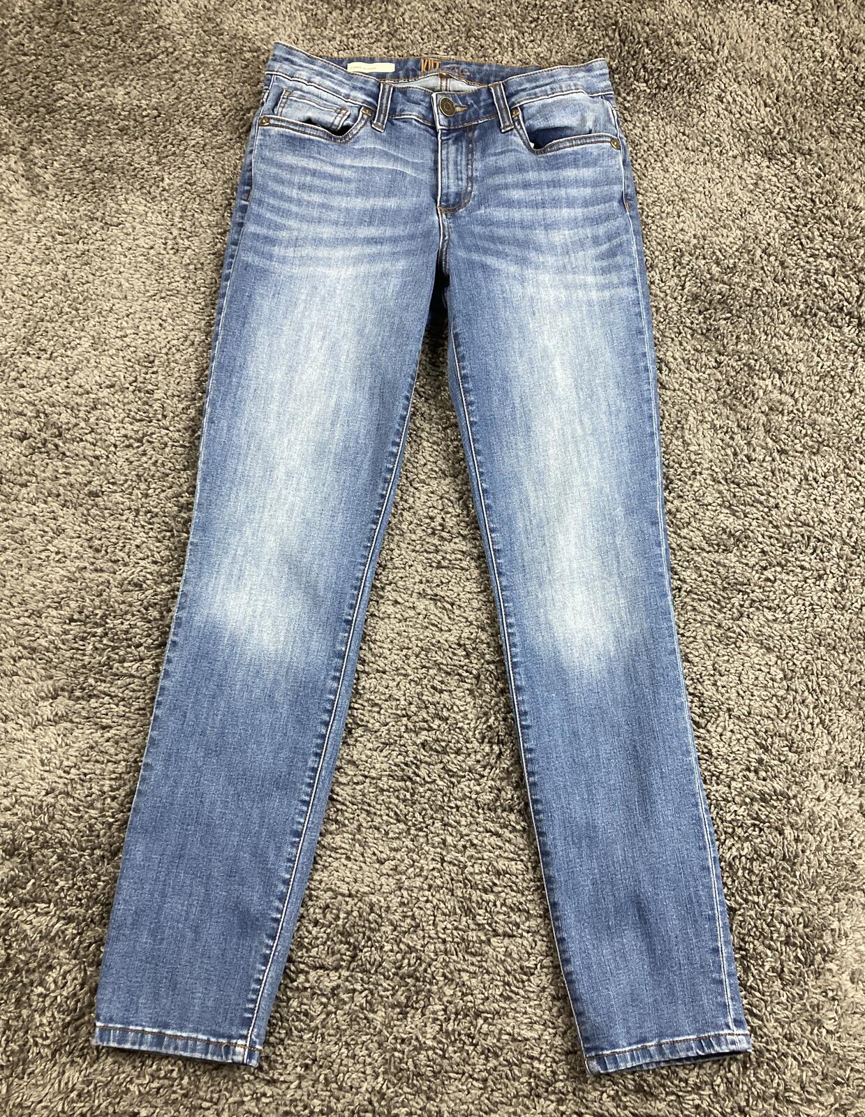 KUT from the Kloth Carrie Boyfriend Jeans Women's Blue Stretch Denim  Size 4