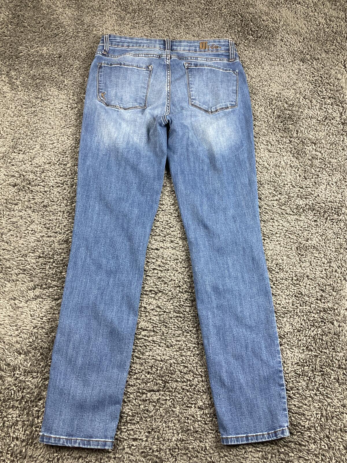 KUT from the Kloth Carrie Boyfriend Jeans Women's Blue Stretch Denim  Size 4