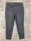 Talbots Flawless High-Waist Jeggings Women's Black Ankle Size 14